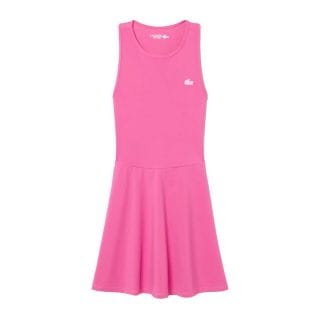 Lacoste Ef0144 Abitino Smanicato Con Short Abbinato Donna Abbigliamento Tennis Donna