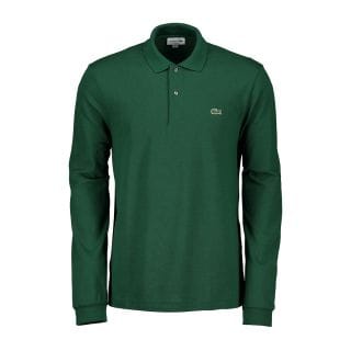Lacoste L1312 Polo Manica Lunga L1312 Verde Casual Uomo