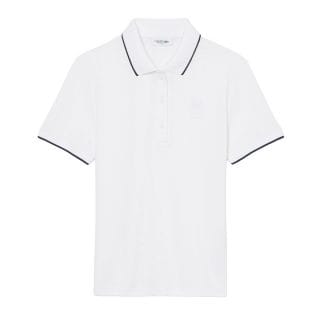 Lacoste Pf0232 Polo Ricami All Over Logo Tennis Donna Abbigliamento Tennis Donna