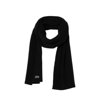 Lacoste Re0058 Sciarpa In Lana A Costine Accessori Uomo