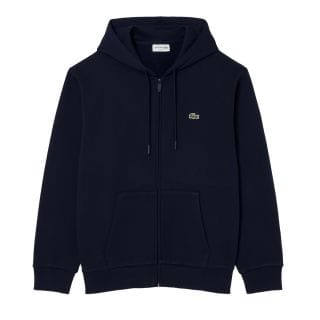 Lacoste Sh8864 Felpa Full Zip Cappuccio Logo Casual Uomo