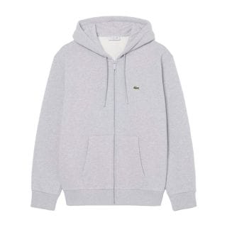 Lacoste Sh8864 Felpa Full Zip Cappuccio Logo Casual Uomo