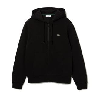 Lacoste Sh9626 Felpa Full Zip Cappuccio Logo Casual Uomo