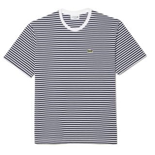 Lacoste Th9749 T-shirt In Jersey A Righe Casual Uomo