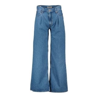 Levi's A7455 Jeans Baggy Wide Leg Pinces  Lung 32 Donna Casual Donna