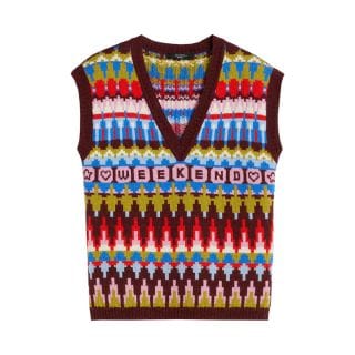 Max Mara Weekend Aligi Gilet In Alpaca Donna Giacconi Donna