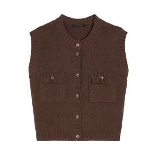 Max Mara Weekend Capraraai25 Gilet In Cordonetto Di Cotone Donna Casual Donna