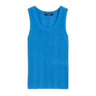 Max Mara Weekend Ceylon Canotta In Viscosa A Coste Ceylon Donna Casual Donna