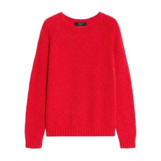 Max Mara Weekend Ghiaccifw24 Maglione Girocollo In Alpaca E Cotone Ghiacci Donna Casual Donna
