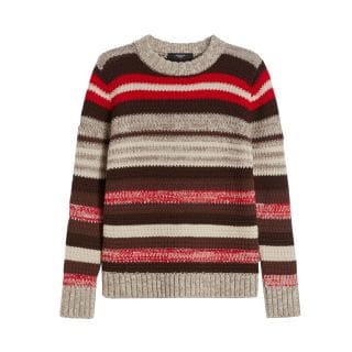 Max Mara Weekend Ildeai25 Maglia Girocollo In Pura Lana Casual Donna