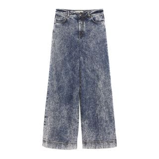 Max Mara Weekend Palloress25 Jeans Wide Tessuto Marmorizzato Donna Casual Donna