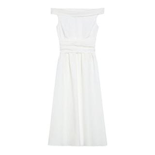 Max Mara Weekend Prositss25 Abito Scollo Drappeggiato Donna Casual Donna