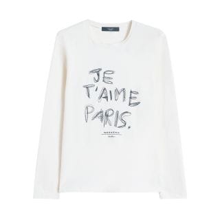 Max Mara Weekend Renoirai25 T Shirt Ls Jersey Con Stampe Donna Casual Donna