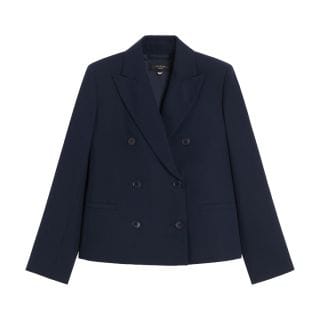 Max Mara Weekend Tappetoai25 Giacca Picot Con Martingala In Gabardina Donna Giacconi Donna