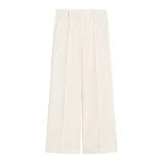 Max Mara Weekend Verdunfw24 Pantalone In Pura Lana Stretch Donna Casual Donna