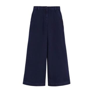 Max Mara Weekend Vicinoai25 Pantalone In Denim Dettagli Workwear Donna Casual Donna
