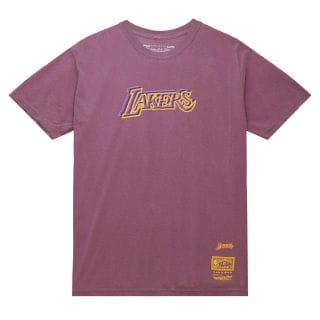 Mitchell & Ness Bmtr5914 T-shirt Golden Hour Glaze Lakers Abbigliamento Basket Uomo