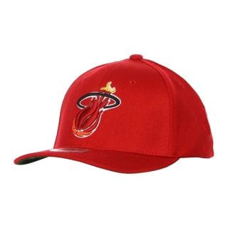 Mitchell & Ness Hhss3260 Cappellino Visiera Team Ground 2.0 Hwc Heat Accessori Basket Uomo