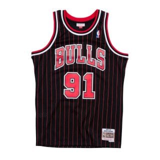 Mitchell & Ness Smjygs18152 Canotta Swingman Rodman Bulls 1997-98 Squadre Basket Uomo