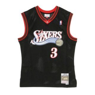 Mitchell & Ness Smjygs18201 Canotta Swingman Iverson 3 Sixers Squadre Basket Uomo