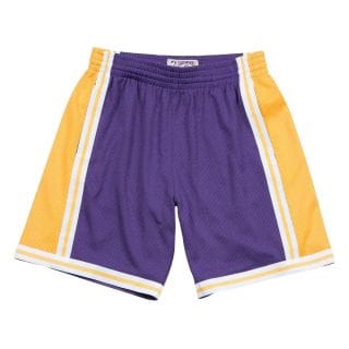Mitchell & Ness Smshgs18235 Short Swingman Los Angeles Lakers Squadre Basket Uomo