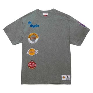 Mitchell & Ness Tcrw4989 T-shirt Hometown Lakers Abbigliamento Basket Uomo