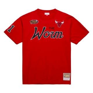 Mitchell & Ness Tcrw6909 T-shirt Premium Nickname Vintage Logo Bulls Abbigliamento Basket Uomo