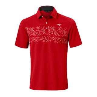 Mizuno 52ga2502 Breath Thermo Graphic Polo Abbigliamento Golf Uomo