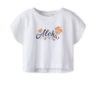 Name It 13215793 T-shirt Crop Nkfvilma Bambina Abbigliamento Bambino Junior