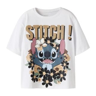 Name It 13257892 T Shirt Stitch Fiori Bambina Abbigliamento Bambino Junior