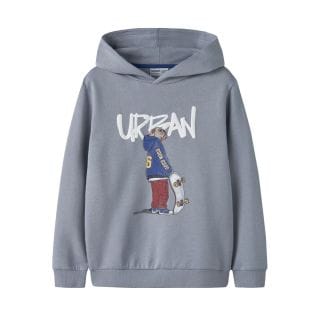 Name It 13259224 Felpa Cappucio Grafica Skate Urban Bambino Abbigliamento Bambino Junior