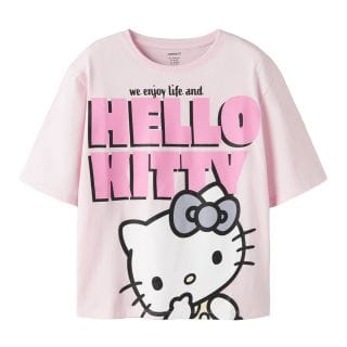 Name It 13259987 T Shirt Hello Kitty Bambina Abbigliamento Bambino Junior