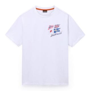 Napapijri Np0a4fzb T Shirt Bandiera S Masha Ss Casual Uomo