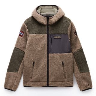 Napapijri Np0a4gns Pile Full Zip Cappuccio  Yupik Fzh 3 Casual Uomo