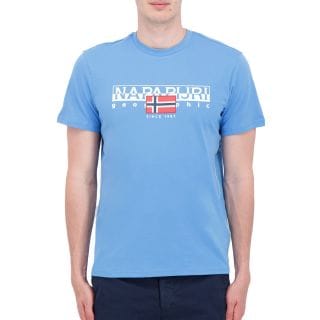 Napapijri Np0a4hto T-shirt Stampa Logo Aylmer Casual Uomo