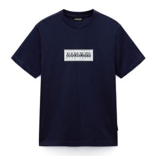 Napapijri Np0a4i3l T Shirt Ss Box Logo Casual Uomo