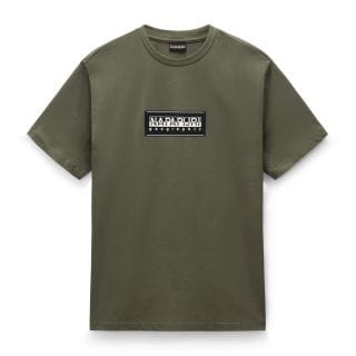Napapijri Np0a4i3l T Shirt Ss Box Logo Casual Uomo