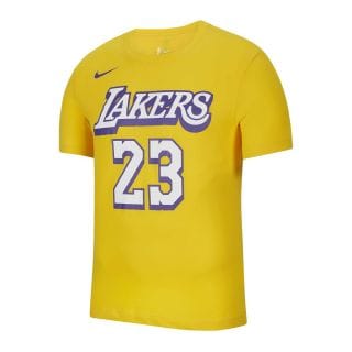 Nike Bv8795 T-shirt Lebron James Lakers City Edition Squadre Basket Uomo