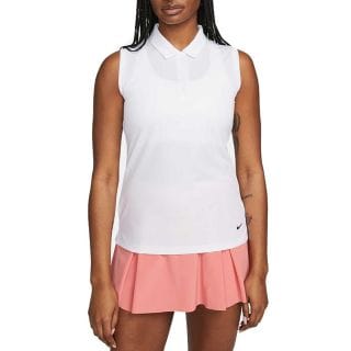 Nike Dh2312 Polo Smanicata Solid Donna Abbigliamento Golf Donna