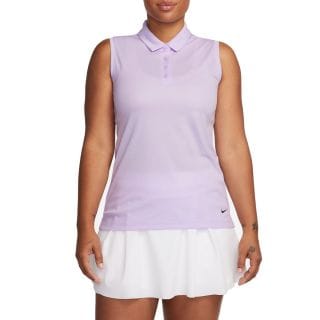 Nike Dh2312 Polo Smanicata Solid Donna Abbigliamento Golf Donna