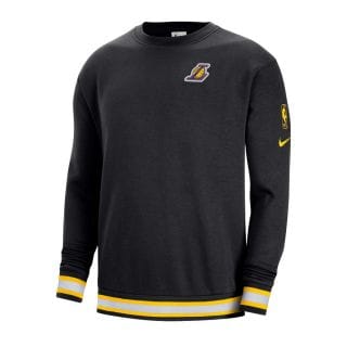 Nike Dn4707 Felpa Girocollo Nba Cts Los Angeles Lakers Abbigliamento Basket Uomo