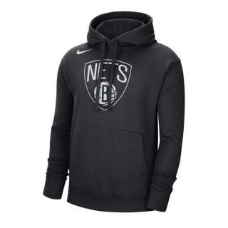 Nike Dn8622 Felpa Con Cappuccio Nba Essential Nets Abbigliamento Basket Uomo
