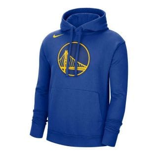 Nike Dn8630 Felpa Con Cappuccio Nba Essential Warriors Abbigliamento Basket Uomo