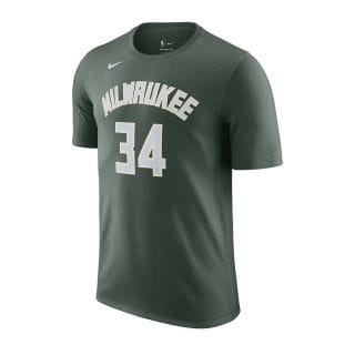 Nike Dr6385 T-shirt Nba Name Number Antetokounmpo Bucks Abbigliamento Basket Uomo