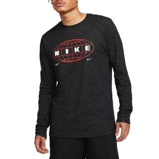 Nike Dr7541 Maglia Manica Lunga Dri-fit Slub Abbigliamento Training E Palestra Uomo