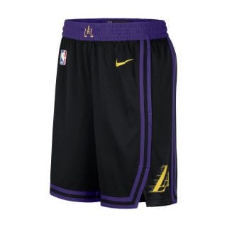 Nike Dx8706 Short Swingman City Edition Lakers Squadre Basket Uomo