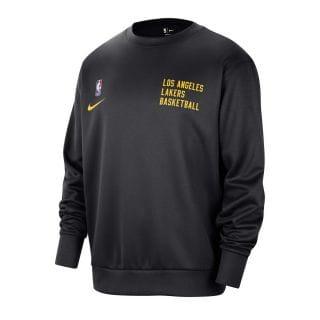 Nike Dx9621 Felpa Girocollo Dri-fit Authentics Lakers Abbigliamento Basket Uomo