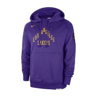 Nike Dz0038 Felpa Con Cappuccio City Edition 23 Lakers Abbigliamento Basket Uomo