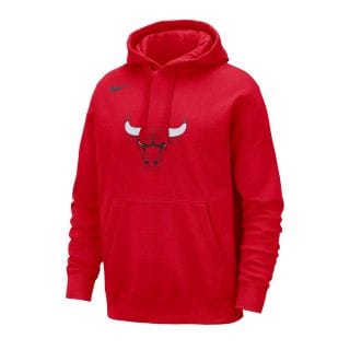 Nike Fb4748 Felpa Con Cappuccio Nba Team Logo Bulls Abbigliamento Basket Uomo
