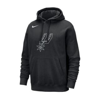 Nike Fb4774 Felpa Con Cappuccio Team Logo Spurs Abbigliamento Basket Uomo